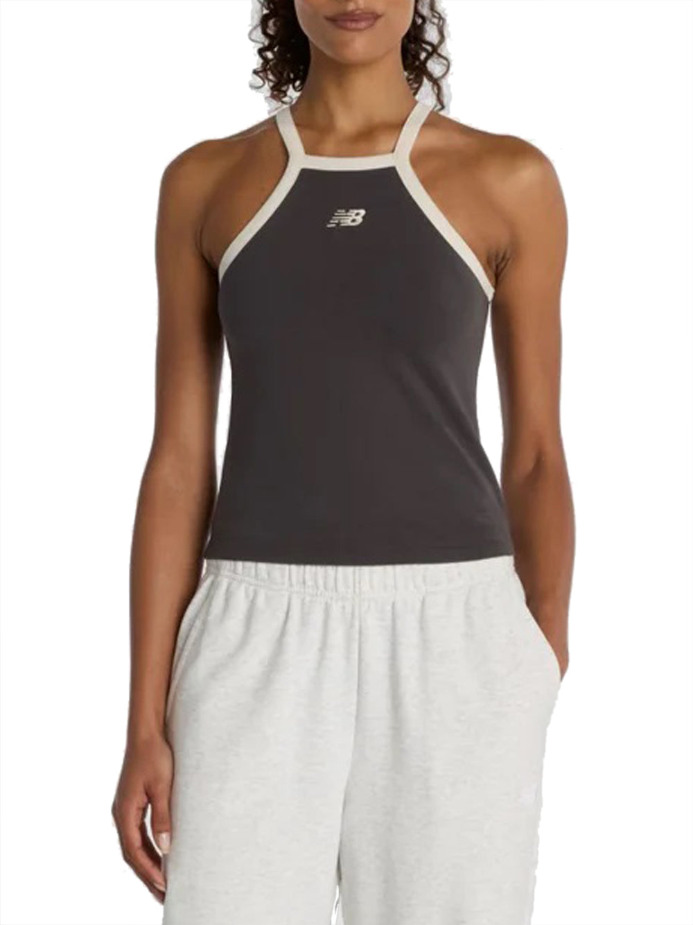 NEW BALANCE Canotta New Balance Cotton Racer Tank - Nero