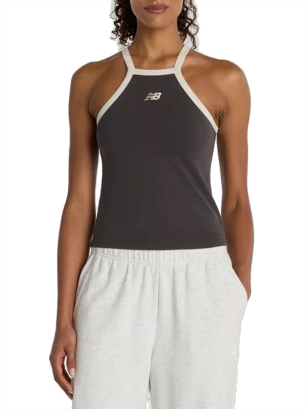 NEW BALANCE Canotta New Balance Cotton Racer Tank - Nero