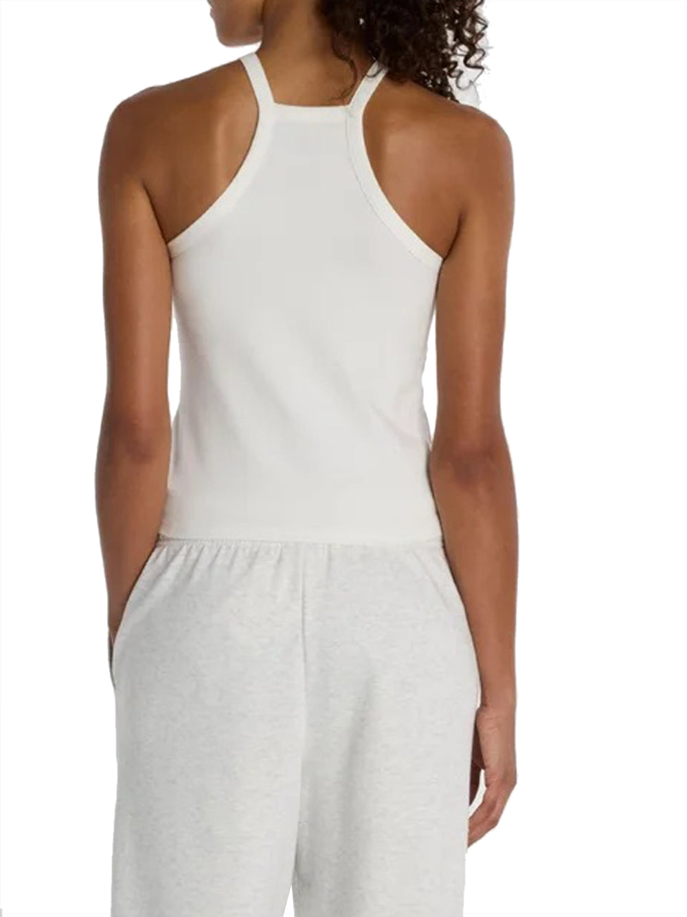 NEW BALANCE Canotta New Balance Cotton Racer Tank - Bianco