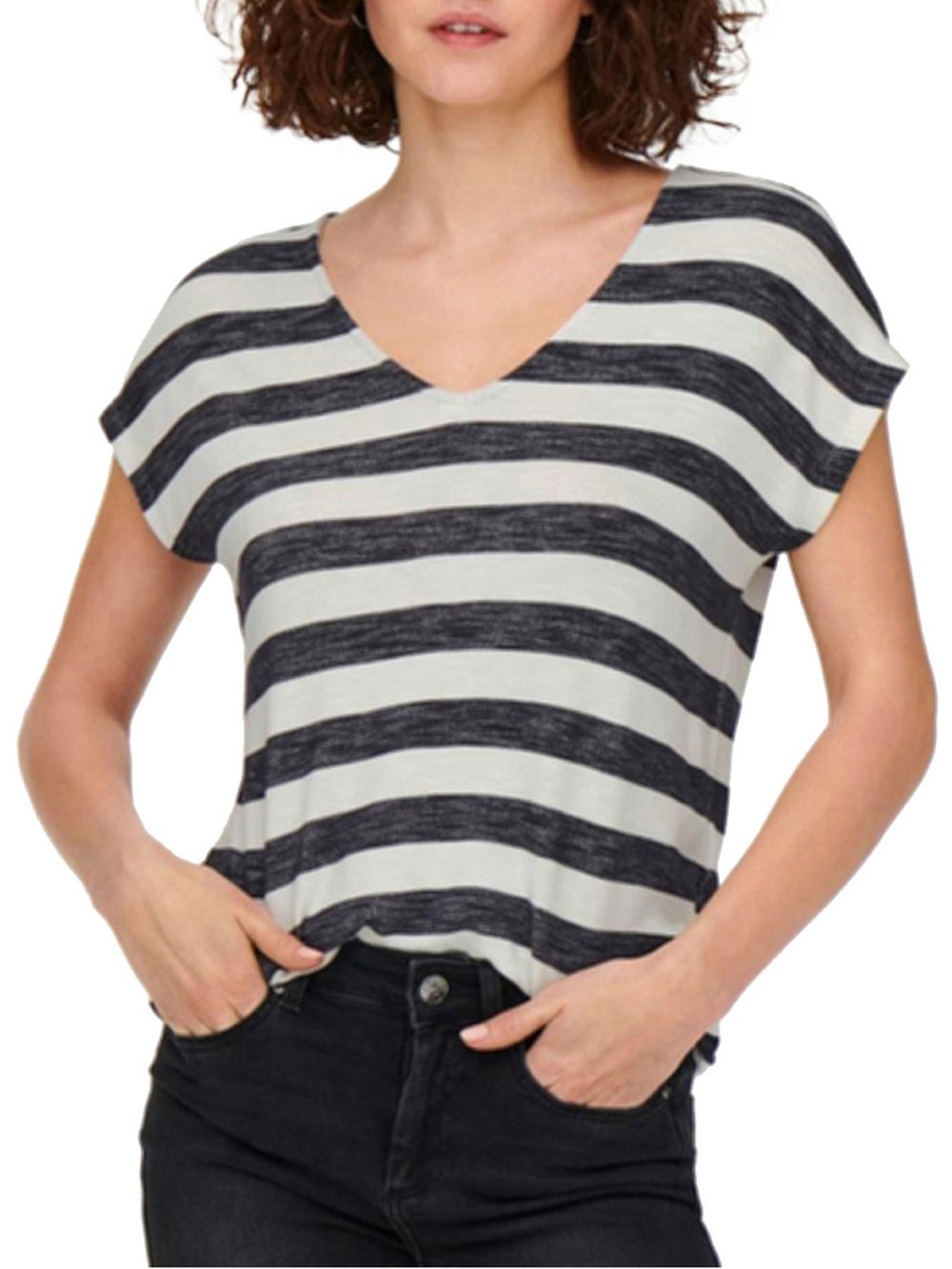 Only T-Shirt Only Onllira - Nero/Bianco