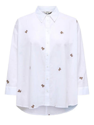 ONLY DROP 1 Camicia Onllnew Only - Bianco