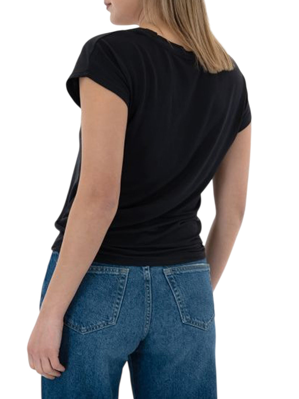 ONLY DROP 1 T-Shirt Only Onlrilla Ss V Neck - Nero