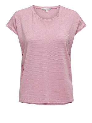 ONLY DROP 1 T-Shirt Onlclaudia Only - Rosa