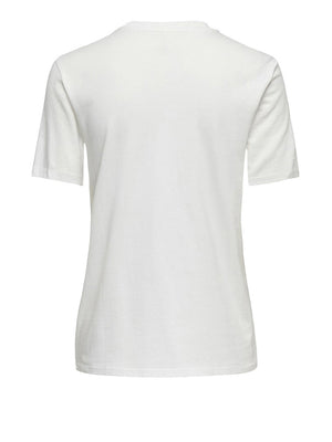Only T-Shirt Only Onlparker - Avorio