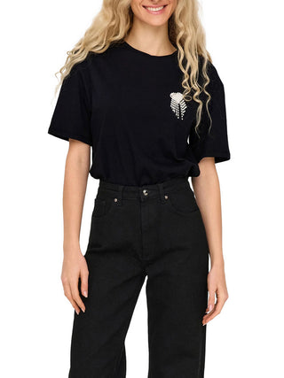 Only T-Shirt Only Onlvita - Nero