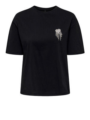 Only T-Shirt Only Onlvita - Nero