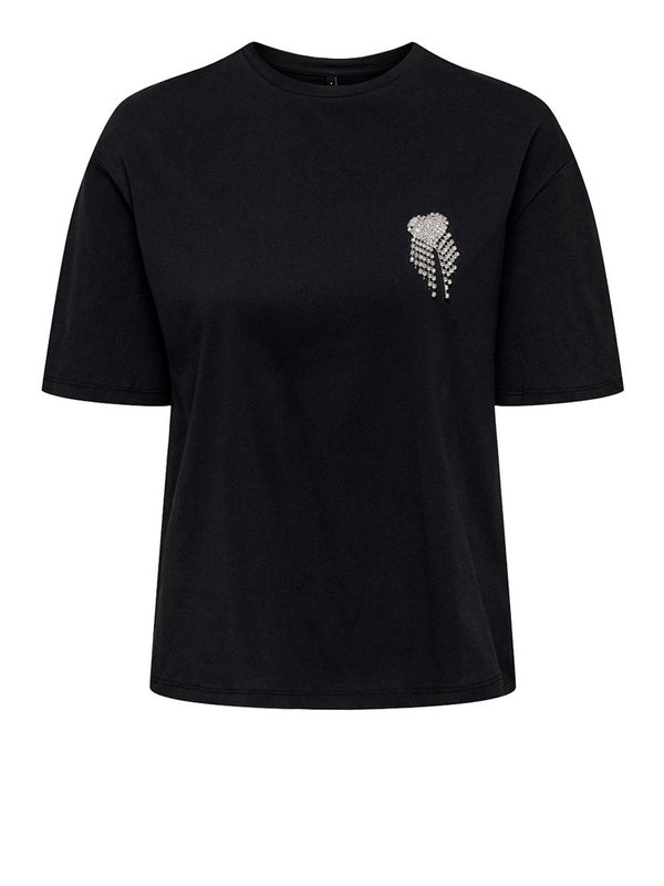 Only T-Shirt Only Onlvita - Nero