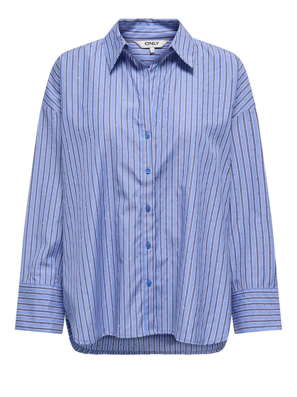 ONLY DROP 1 Camicia Only Onloregon Alva Ls - Blu/Bianco