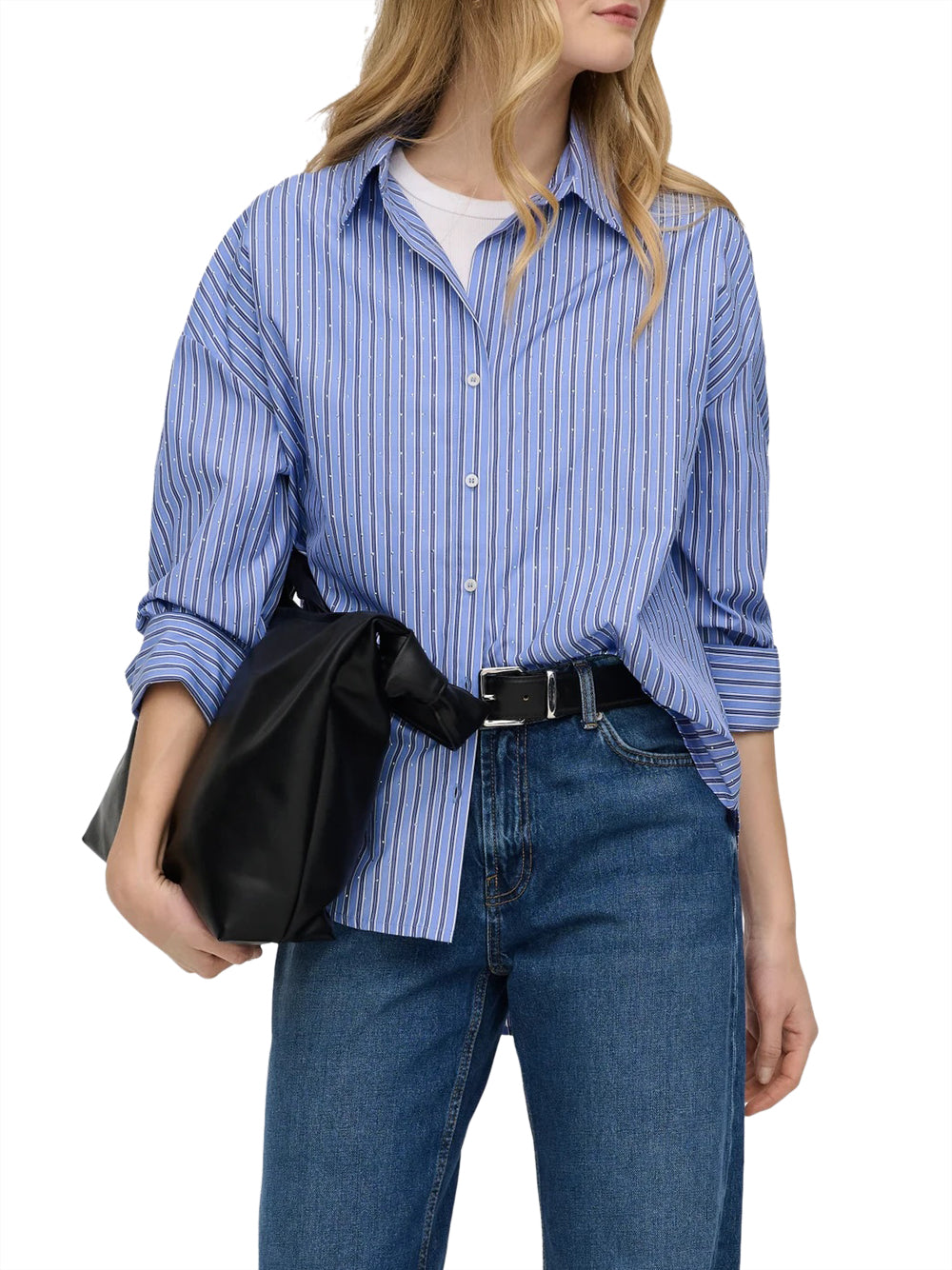 ONLY DROP 1 Camicia Only Onloregon Alva Ls - Blu/Bianco