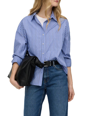 ONLY DROP 1 Camicia Only Onloregon Alva Ls - Blu/Bianco