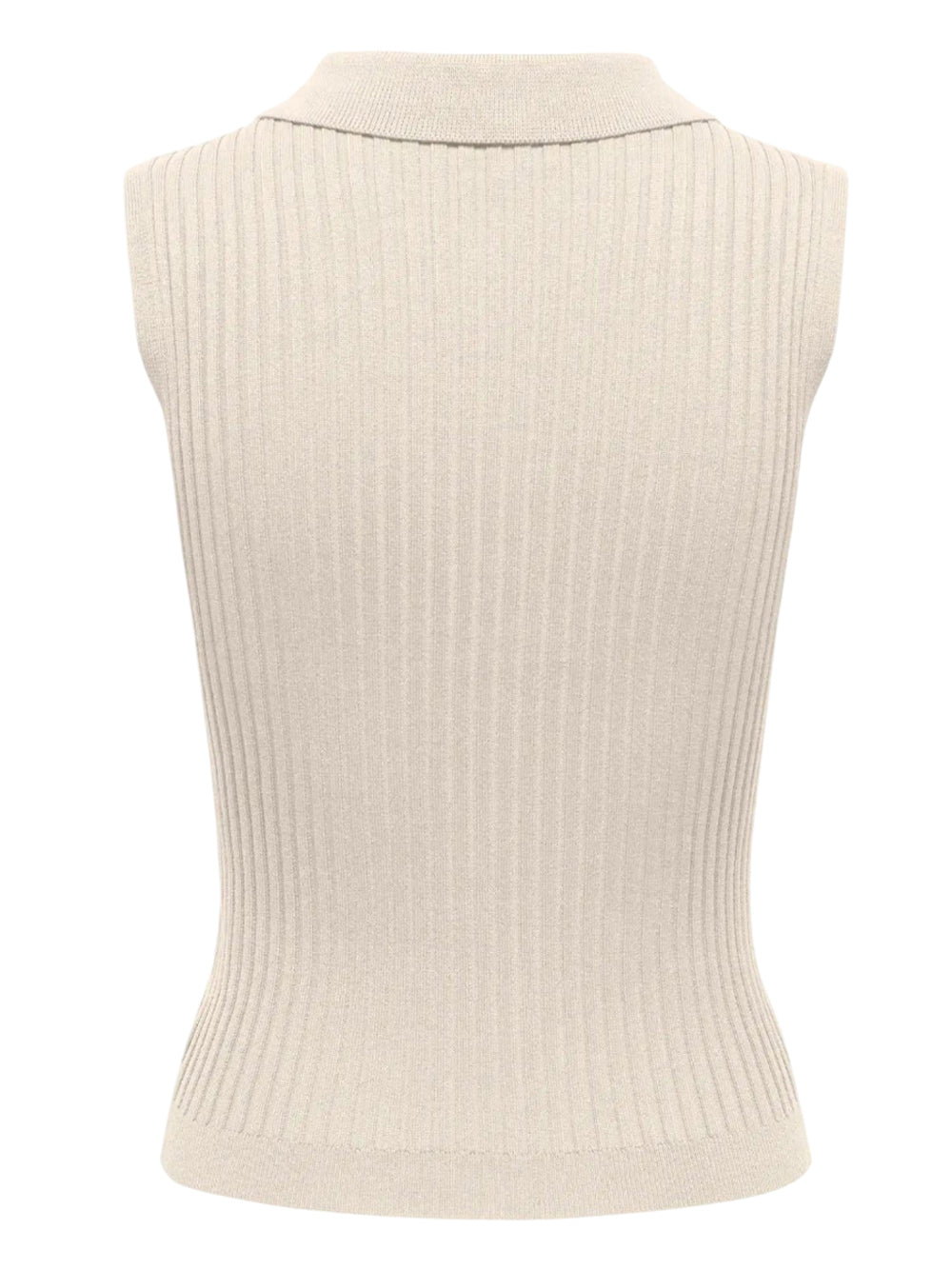 ONLY DROP 1 Gilet Only Onlmeddi Life Zip - Bianco Panna