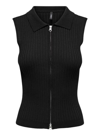 ONLY DROP 1 Gilet Only Onlmeddi Life Zip -Nero