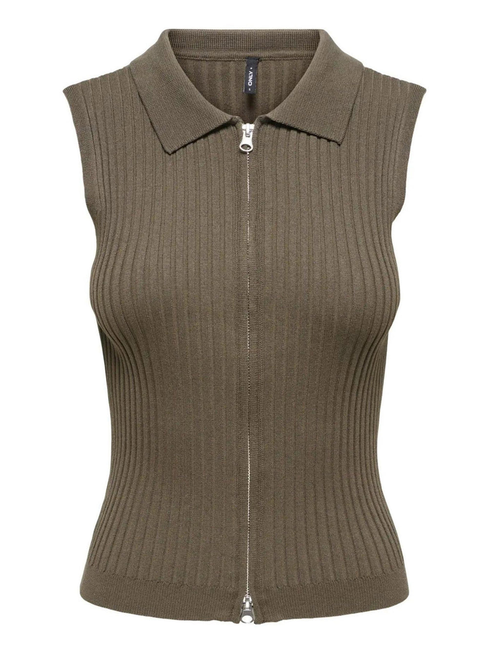 ONLY DROP 1 Gilet Only Onlmeddi Life Zip - Beige
