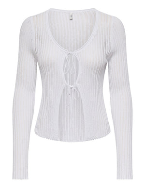 ONLY DROP 1 Cardigan Only Onljuliette Life - Bianco
