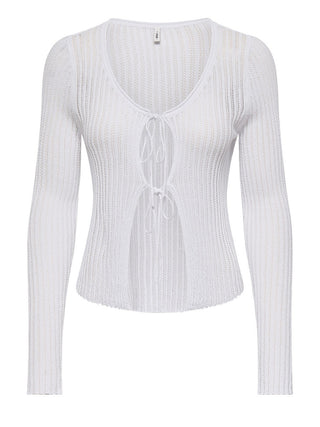 ONLY DROP 1 Cardigan Only Onljuliette Life - Bianco