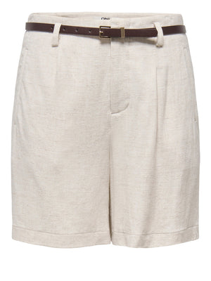 ONLY DROP 1 Bermuda Di Lino Onlsiesta Only - Beige