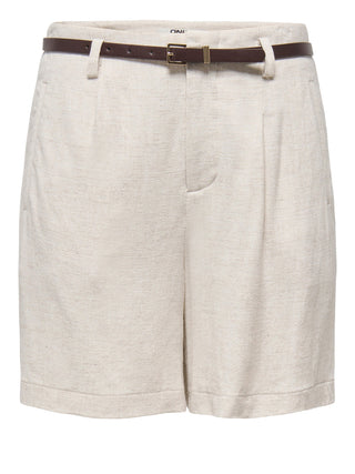 ONLY DROP 1 Bermuda Di Lino Onlsiesta Only - Beige