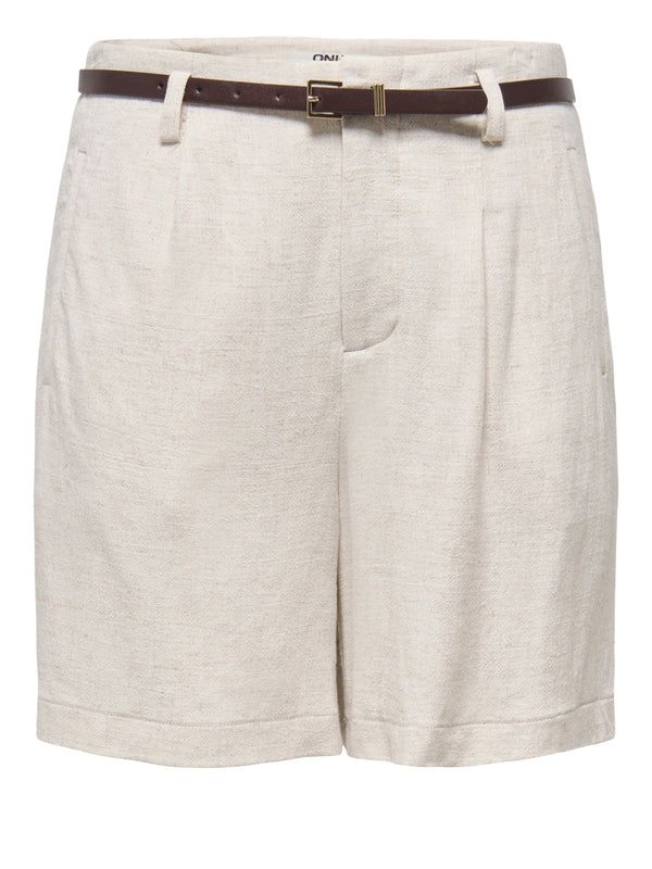 ONLY DROP 1 Bermuda Di Lino Onlsiesta Only - Beige