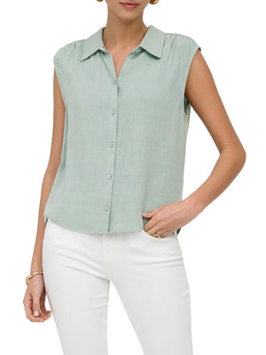 ONLY DROP 1 Camicia Onlsiesta Lino Only - Turchese