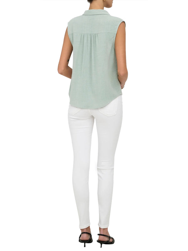ONLY DROP 1 Camicia Onlsiesta Lino Only - Turchese