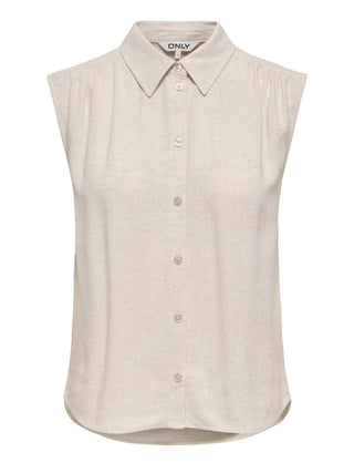 ONLY DROP 1 Camicia Onlsiesta Lino Only - Beige