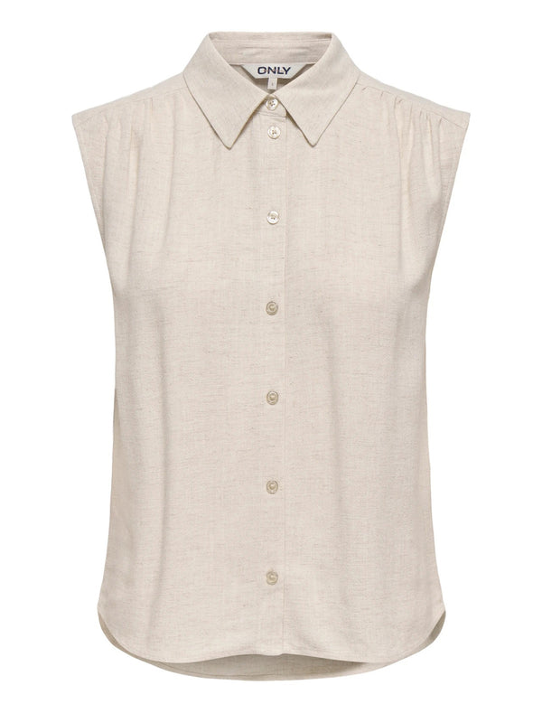 ONLY DROP 1 Camicia Onlsiesta Lino Only - Beige