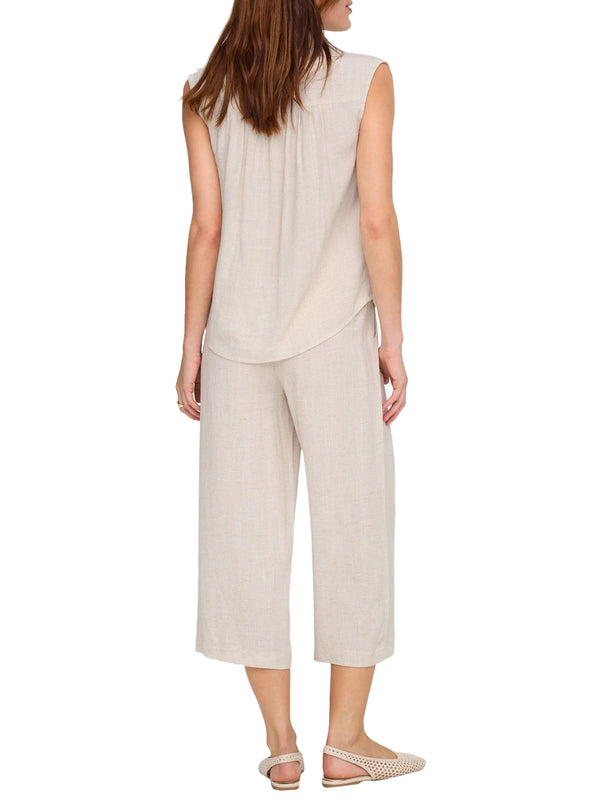 ONLY DROP 1 Camicia Onlsiesta Lino Only - Beige