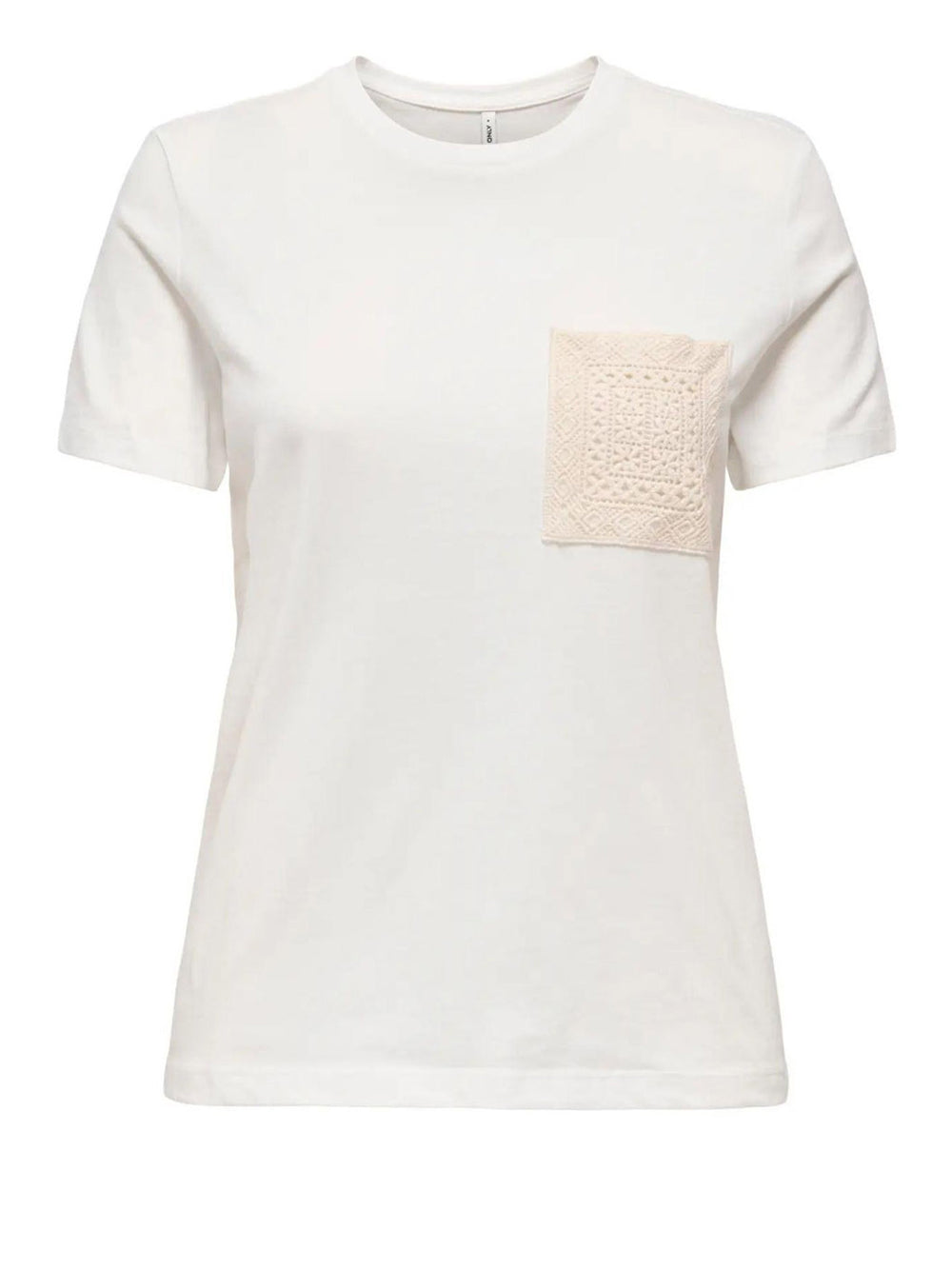 ONLY DROP 1 T-Shirt Only Onlenja Ss O Neck Pocket - Bianco