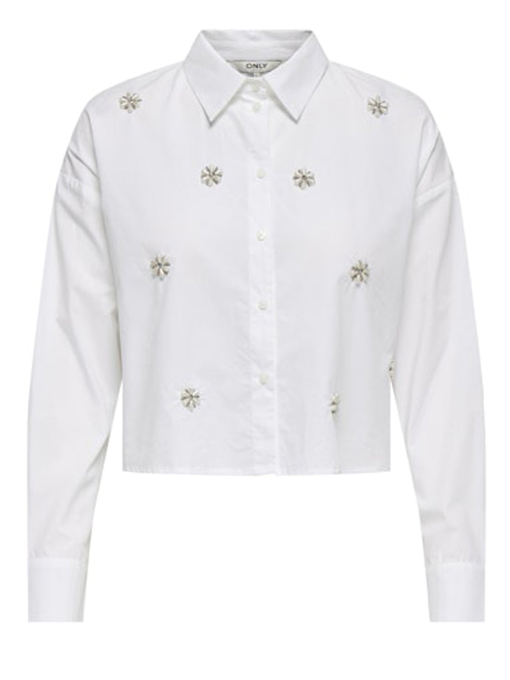 ONLY DROP 1 Camicia Onlriti Ls Pearl Only - Bianco