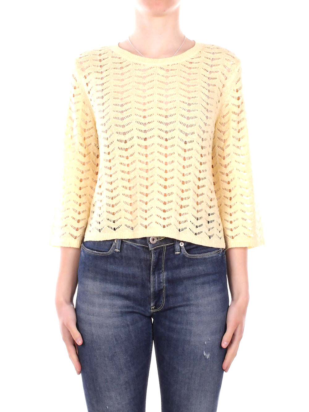 ONLY DROP 1 Maglia Onlsunny 3/4 Only - Crema
