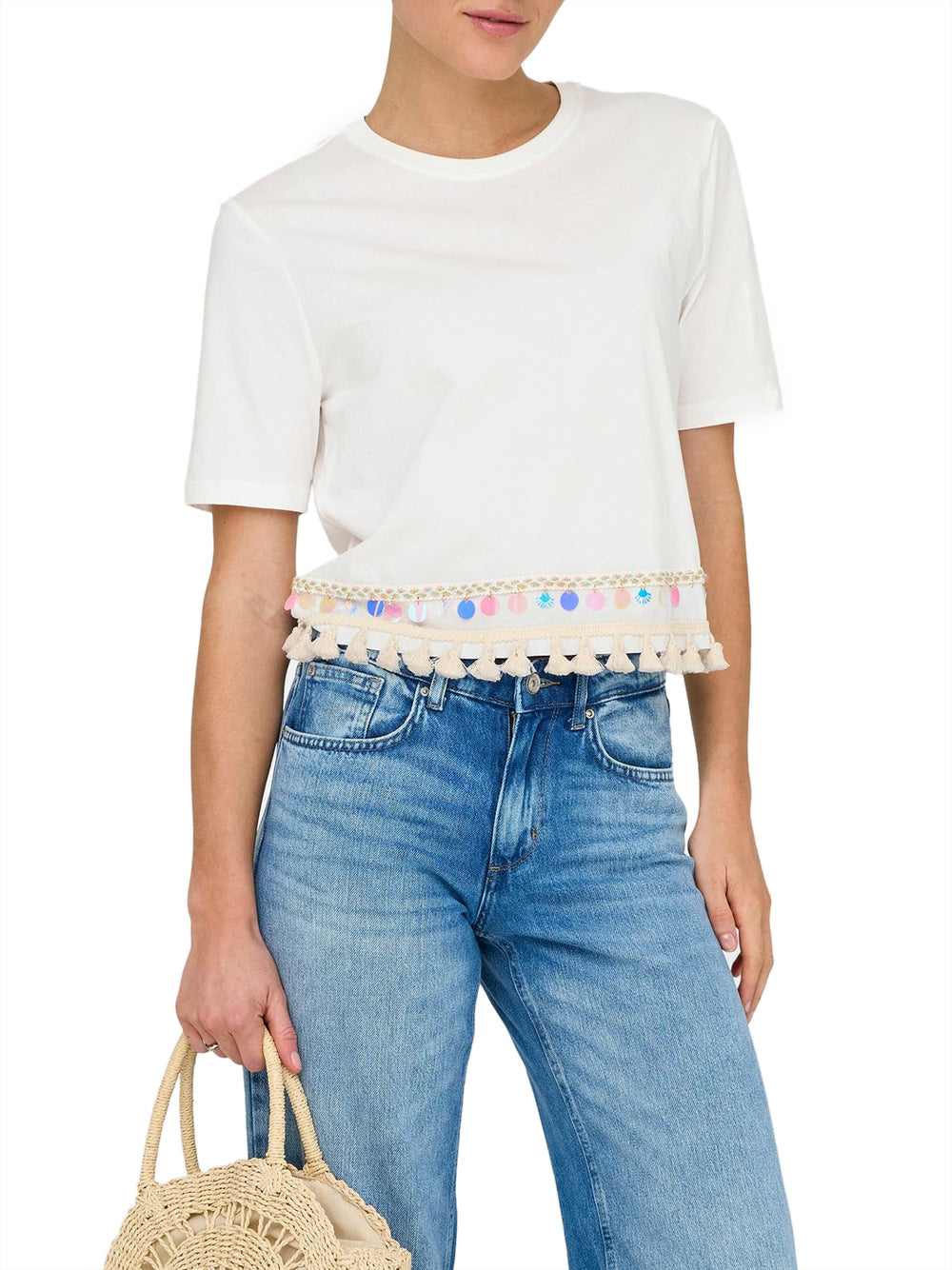 ONLY DROP 2 T-Shirt Onlfilippa Only - Bianco