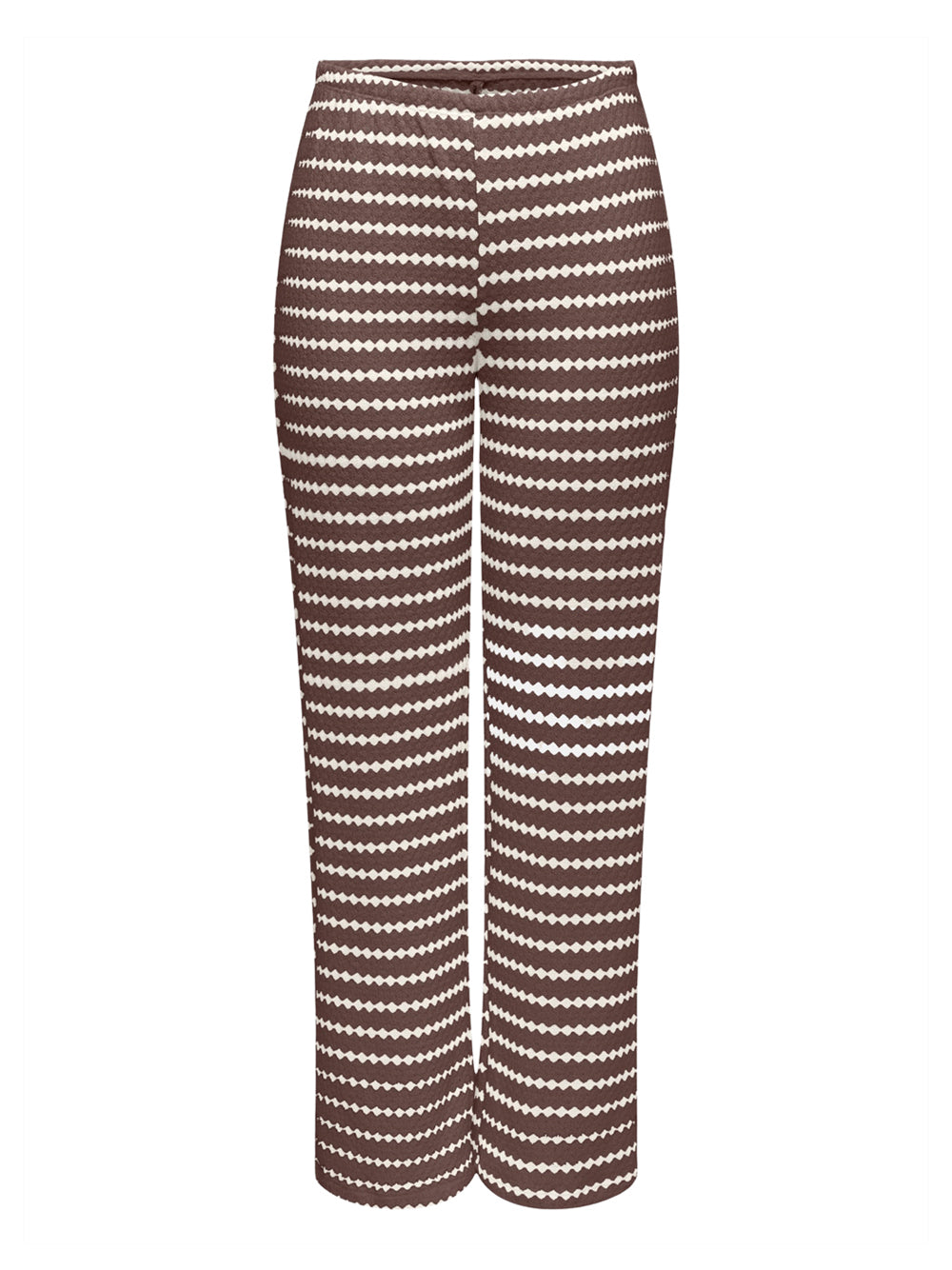 ONLY DROP 2 Pantalone Onleva Stripe Wide Leg Only - Marrone