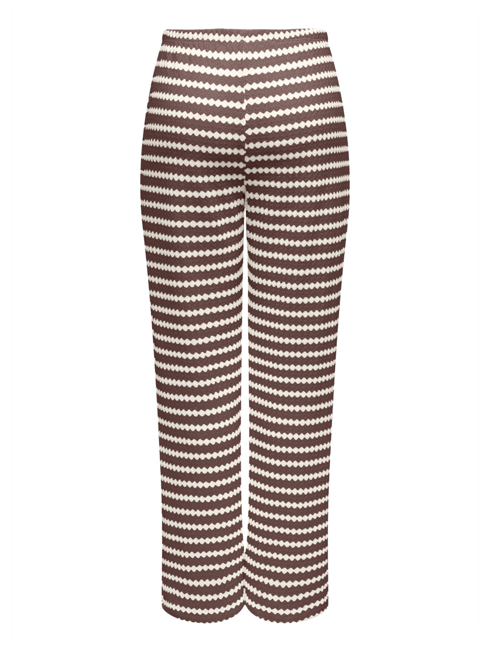 ONLY DROP 2 Pantalone Onleva Stripe Wide Leg Only - Marrone