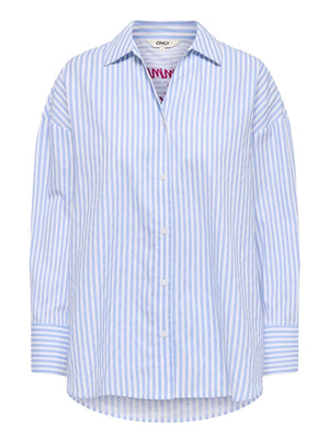 ONLY DROP 2 Camicia Onlquina Oregon Only - Blu/Bianco