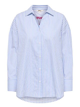 ONLY DROP 2 Camicia Onlquina Oregon Only - Blu/Bianco