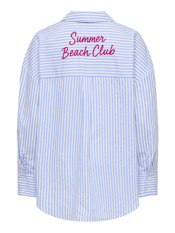 ONLY DROP 2 Camicia Onlquina Oregon Only - Blu/Bianco