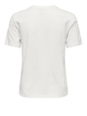 ONLY DROP 2 T-Shirt Only Onlpolly Reg Ss Tee - Bianco