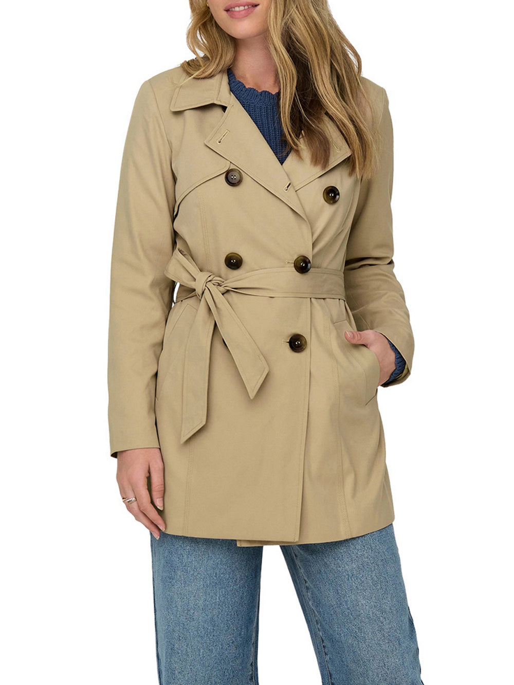 Only Trenchcoat Only Onlvalerie - Beige