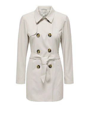 Only Trenchcoat Only Onlvalerie - Avorio
