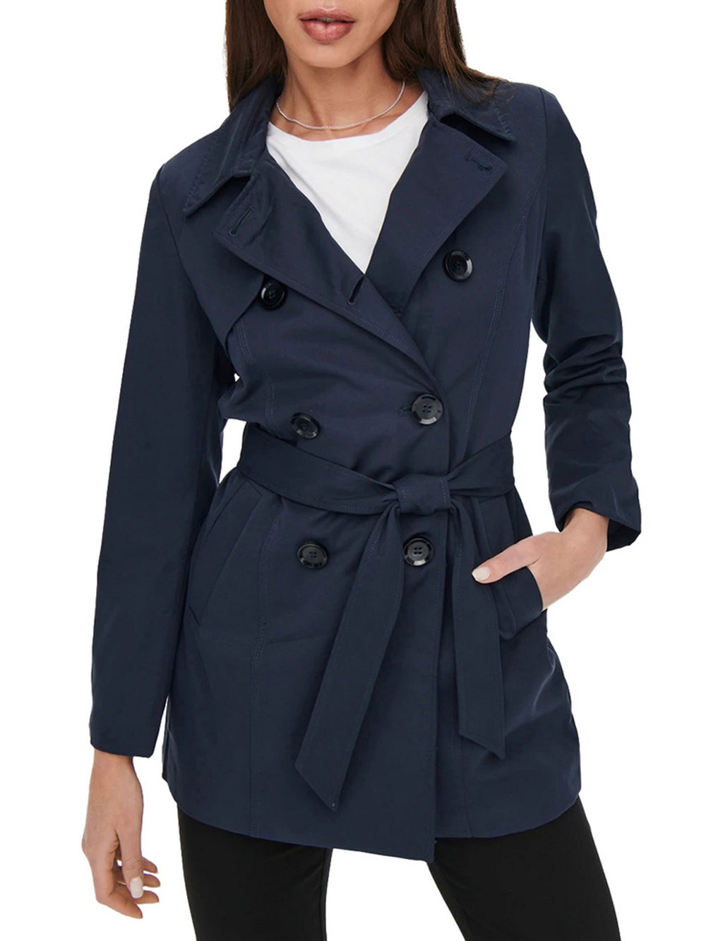 Only Trenchcoat Only Onlvalerie - Blu