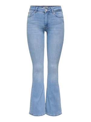 Only Jeans Only Onlblush Mid Flared Fit - Light Denim
