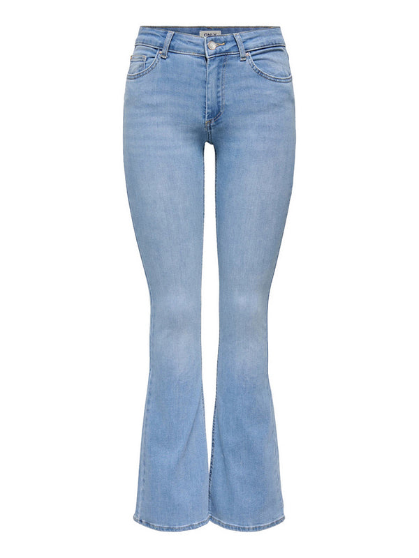 Only Jeans Only Onlblush Mid Flared Fit - Light Denim