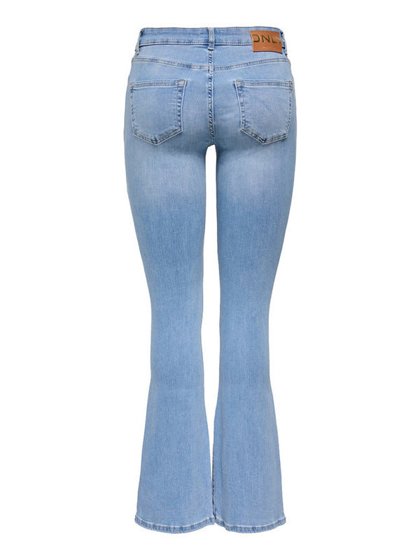 Only Jeans Only Onlblush Mid Flared Fit - Light Denim