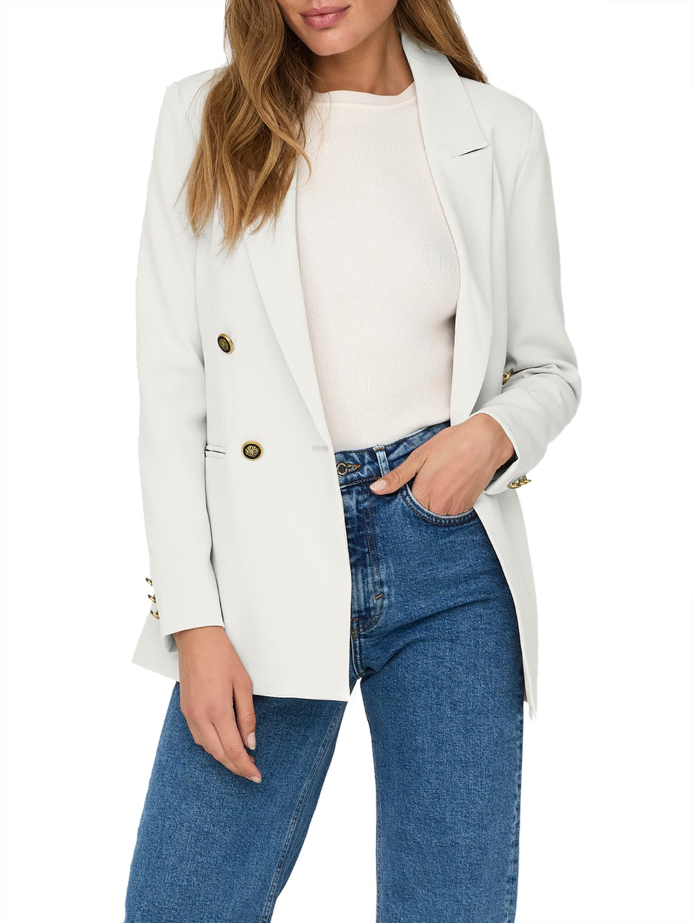 ONLY DROP 8 Blazer Onlastrid Only - Bianco