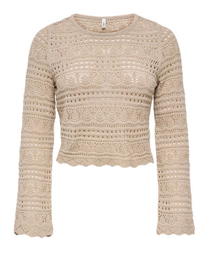 Only Maglia Only Onlelke - Beige