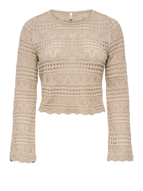 Only Maglia Only Onlelke - Beige