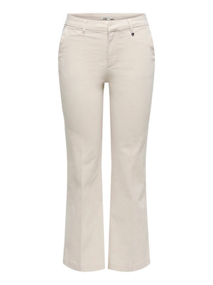 Only Pantalone Only Onlstella Flared Fit - Beige