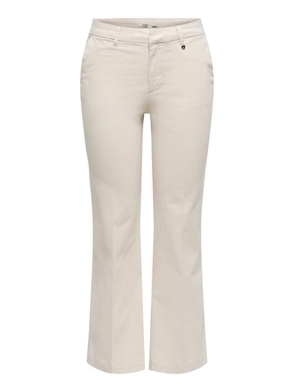 Only Pantalone Only Onlstella Flared Fit - Beige