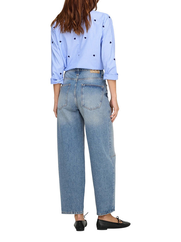 Only Jeans Only Onlfrankie Barrel Fit - Denim
