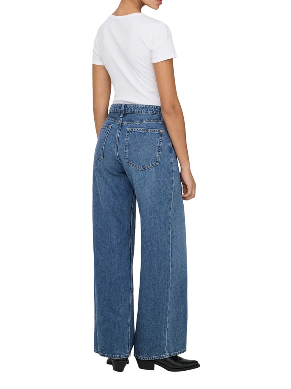 Only Jeans Only Onlsilky Soft Wide Leg - Denim